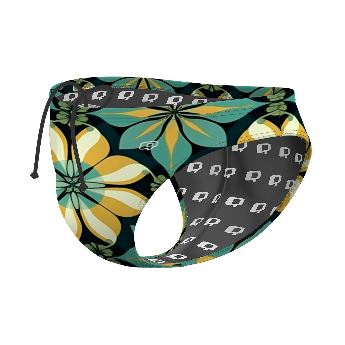 Geometric Flowers 37 - Waterpolo Brief Swimsuit