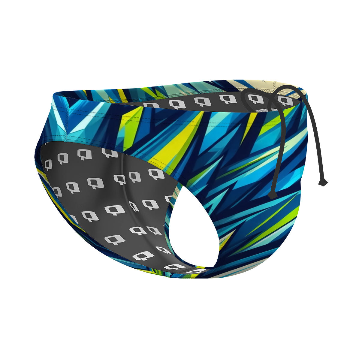 spikes-green - Waterpolo Brief Swimsuit