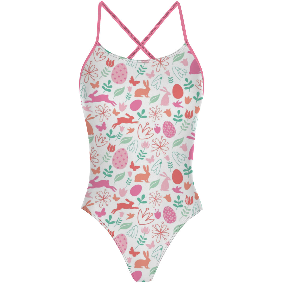 Bunny Abstract X Back - "X" Back Swimsuit