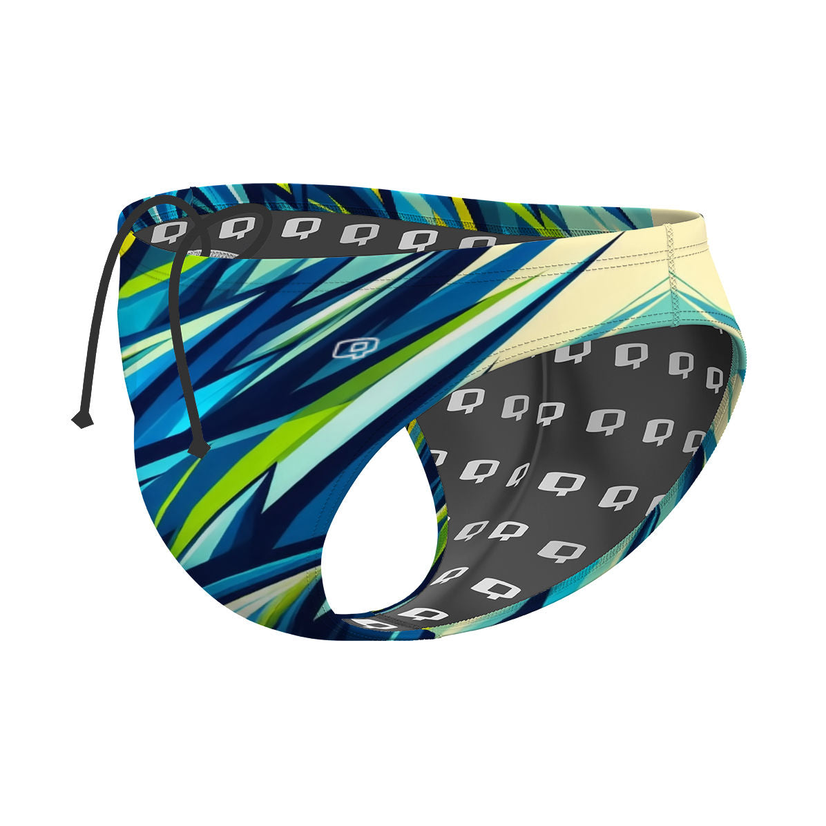 spikes-green - Waterpolo Brief Swimsuit