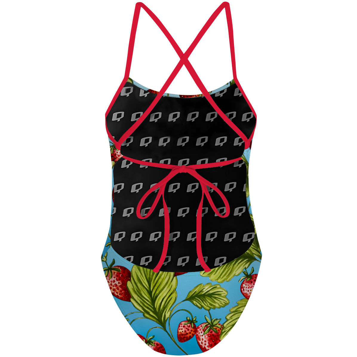 Strawberry Water - Tieback One Piece Swimsuit