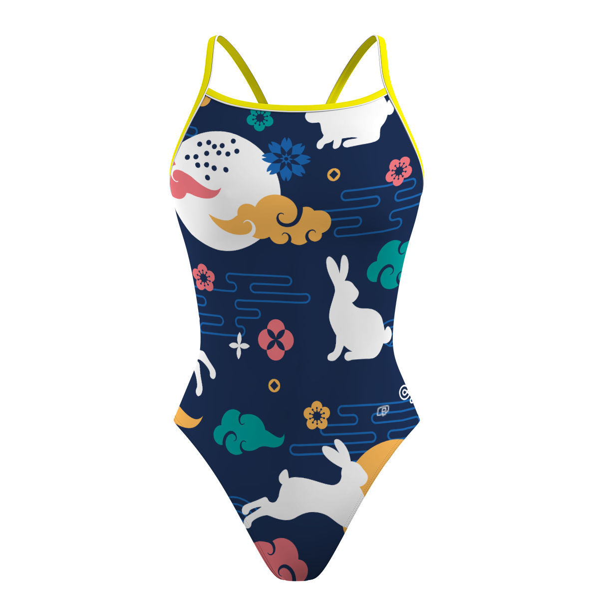Moonlight Bunnies - Sunback Tank Swimsuit