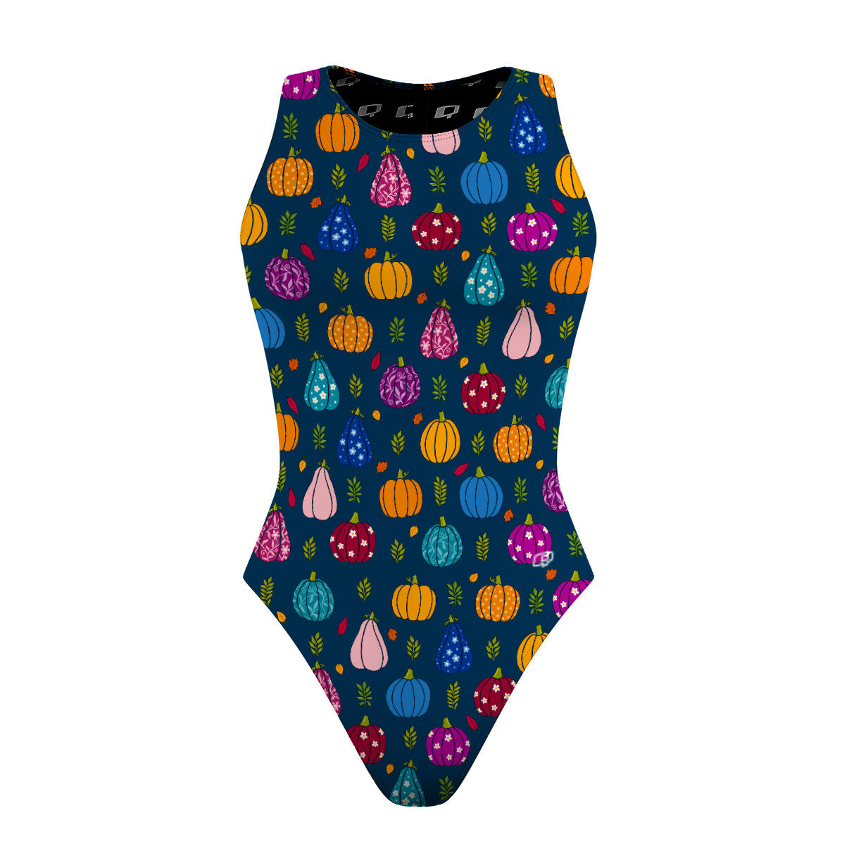 Groovy Gourds - Women's Waterpolo Swimsuit Classic Cut