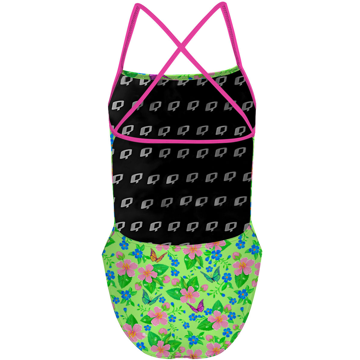 Spring Green X Back - "X" Back Swimsuit