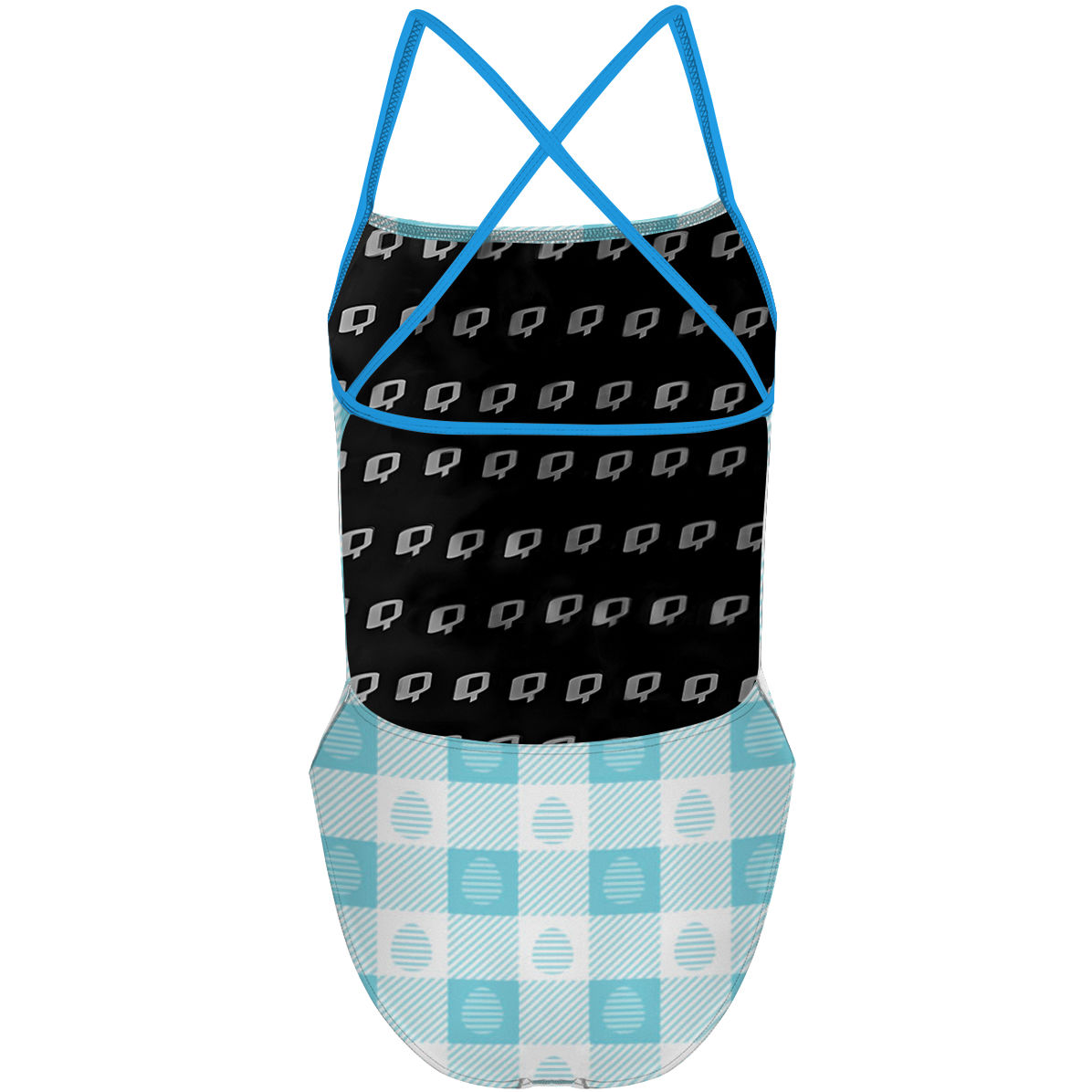 Blue Easter X - "X" Back Swimsuit