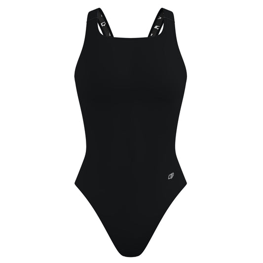 Solid Black - Classic Strap Swimsuit