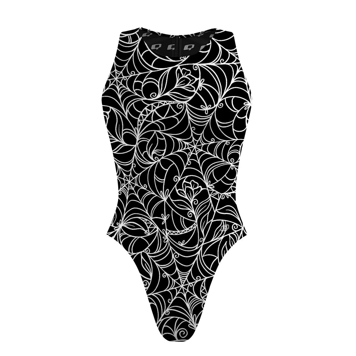 Spiderweb Temptation - Women's Waterpolo Swimsuit Cheeky Cut