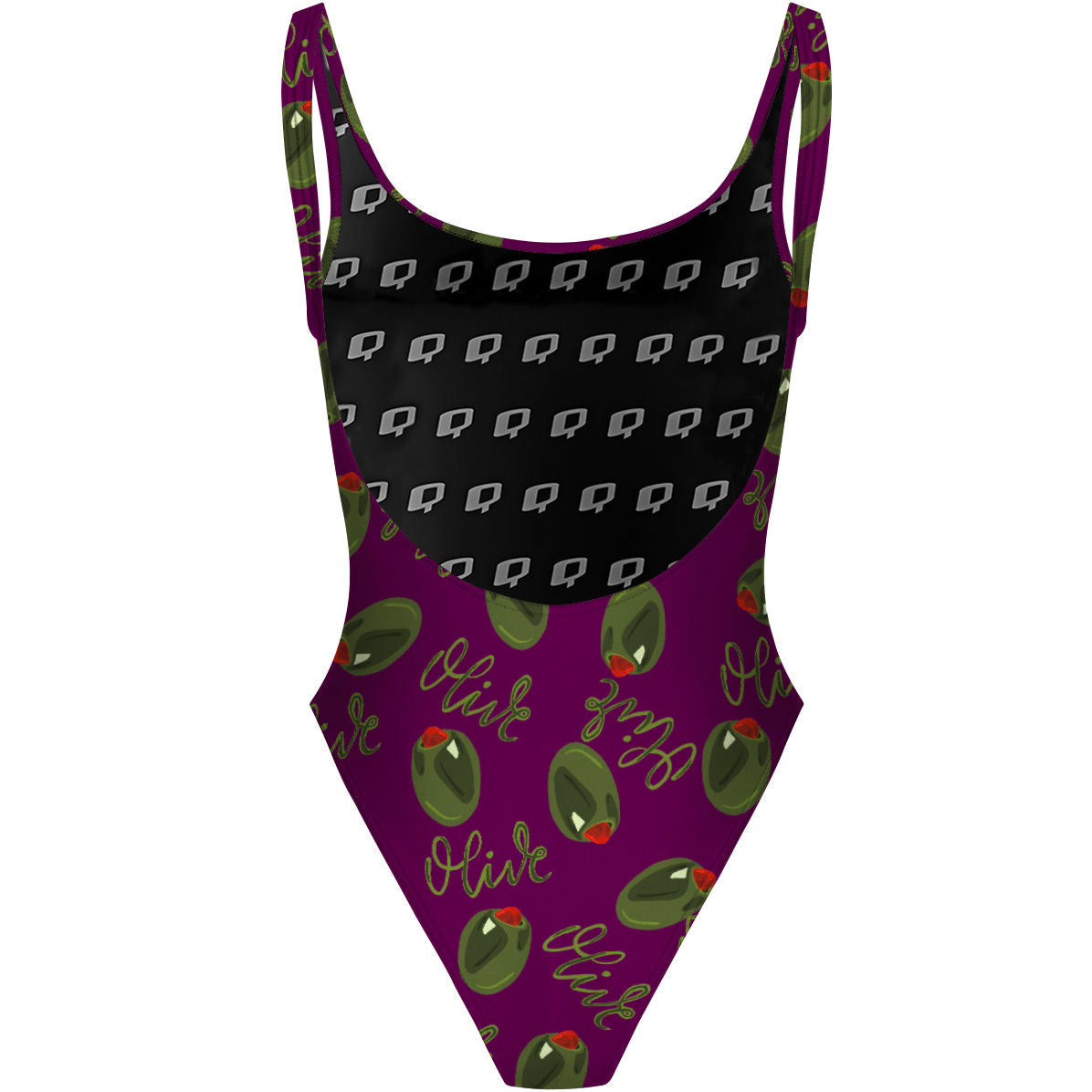 OliveQ - High Hip One Piece Swimsuit
