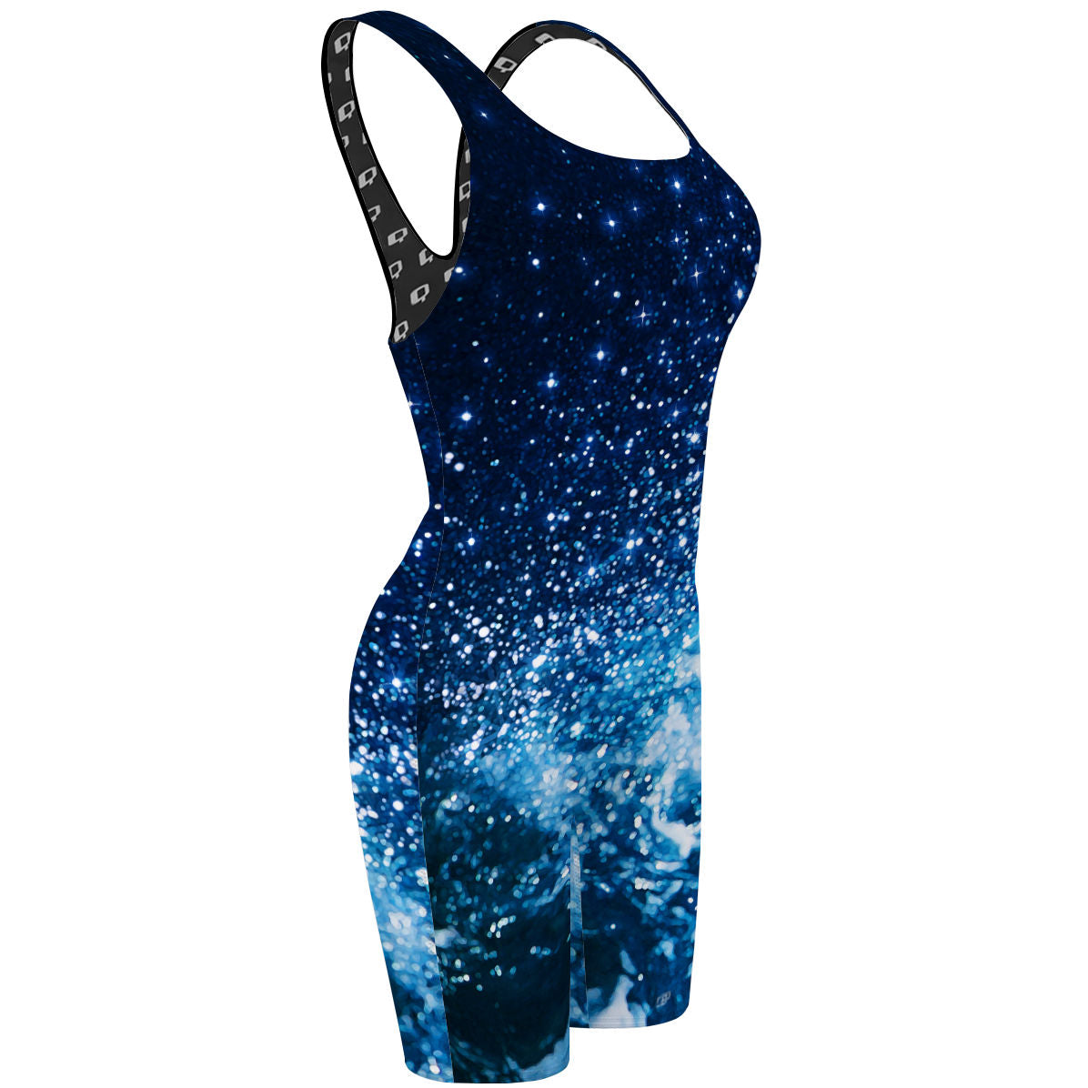 Cosmic Waves - Classic Strap Long Knee Women Jammer