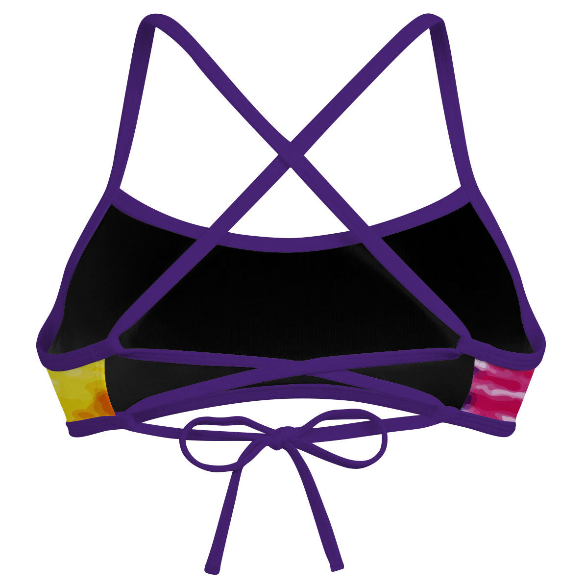 Tie Dye Colors Ciara Tieback Bikini Top
