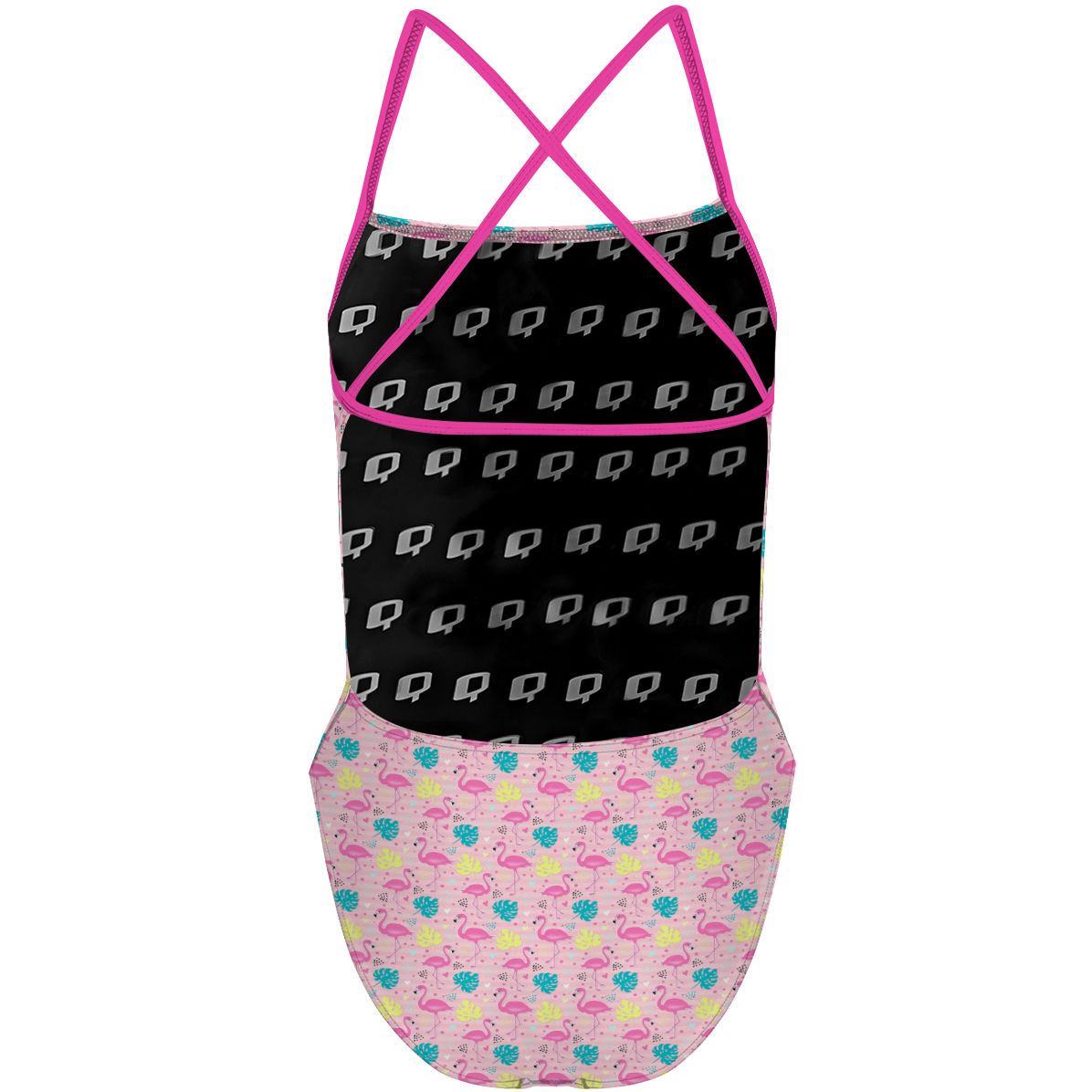 Pink Flamingo X Back - "X" Back Swimsuit