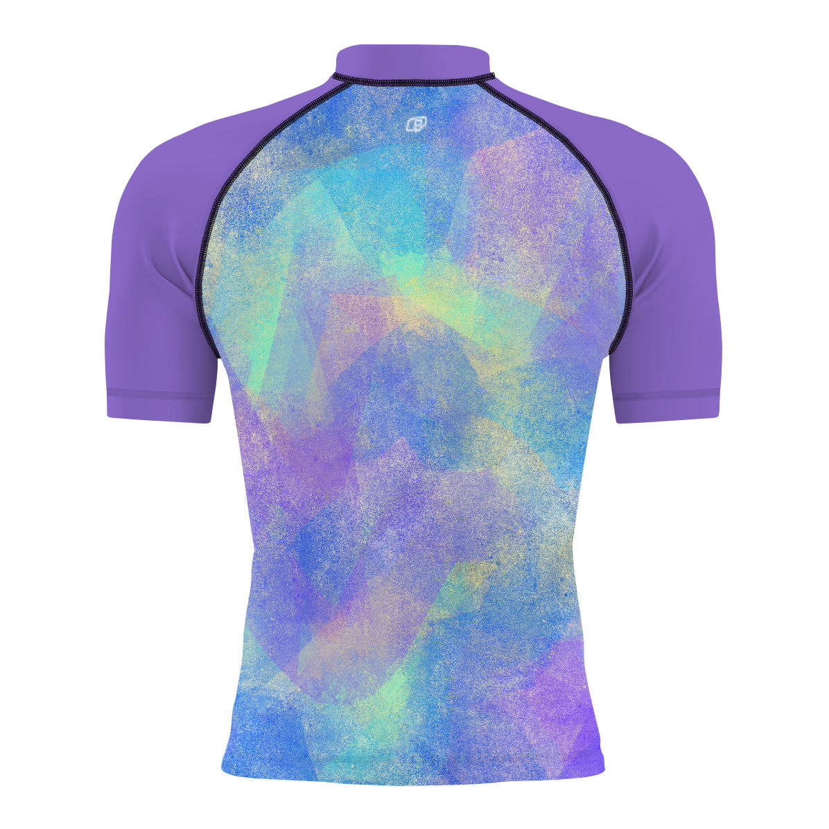 Abstract Marks - Men's Surf UPF50+ Short Sleeve Rash Guard