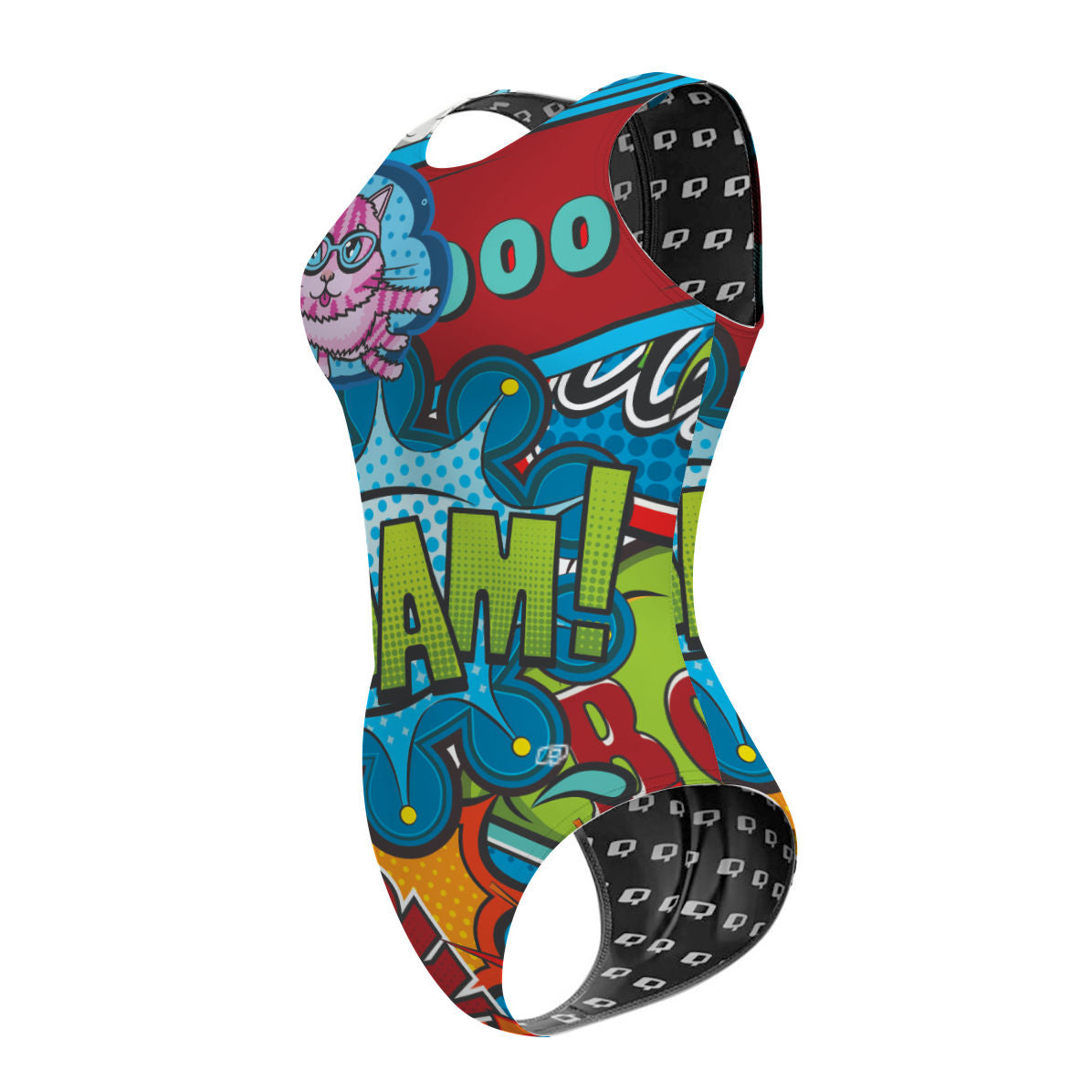 Cats can swim because they are superheroes - Women's Waterpolo Swimsuit Classic Cut