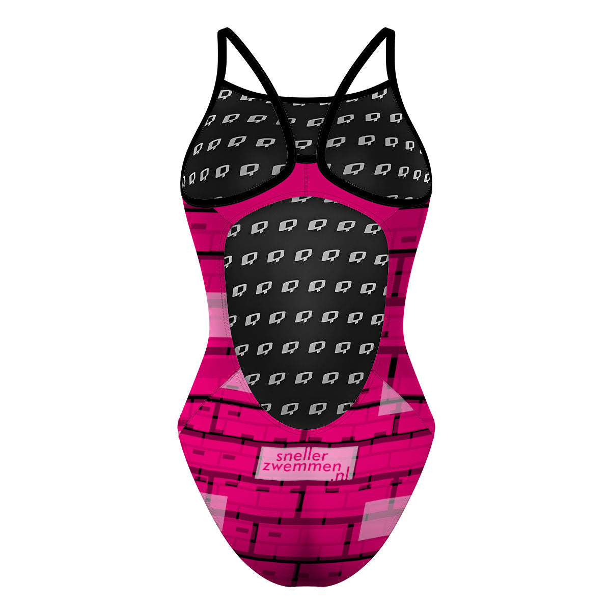 hot pink straps - Skinny Strap Swimsuit