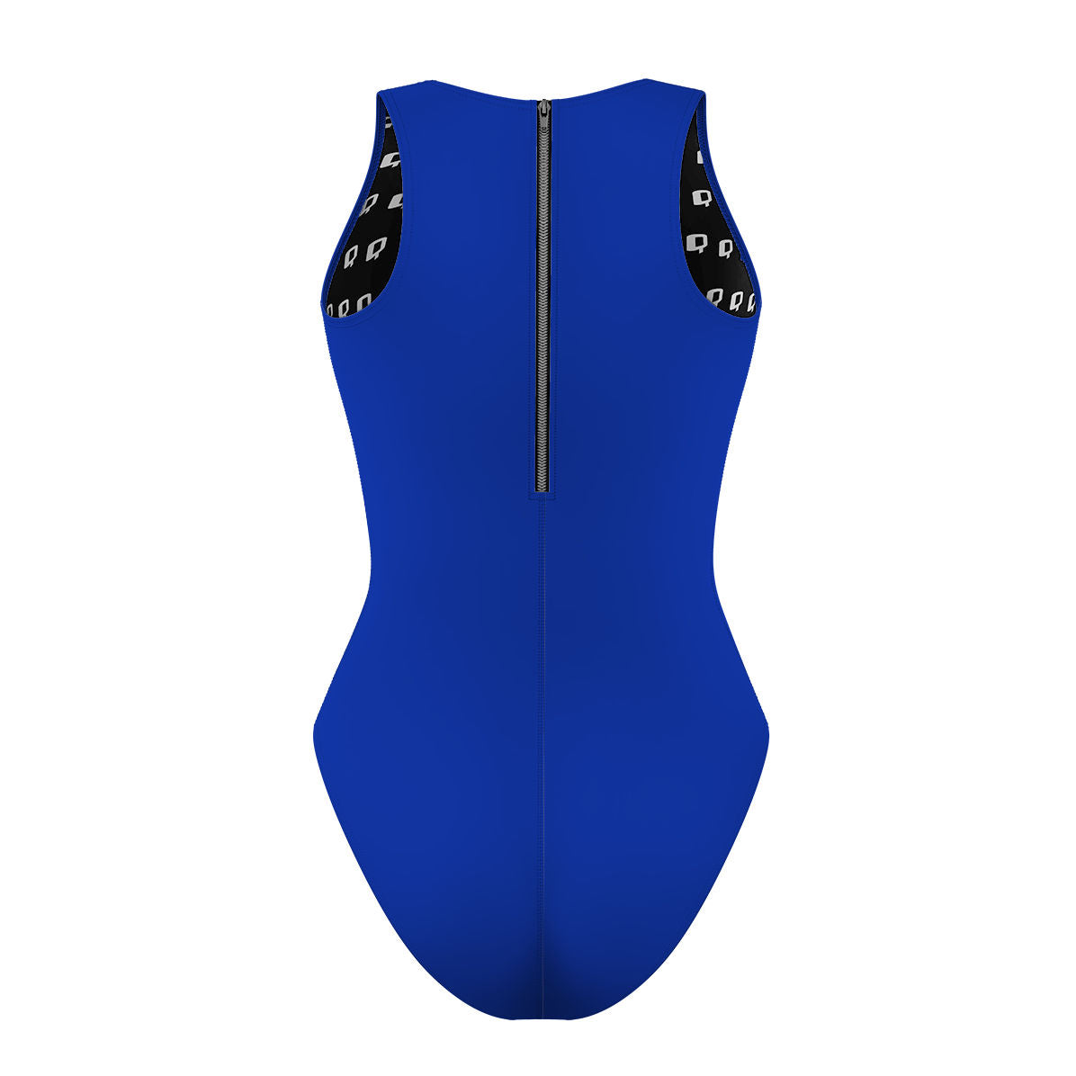 Solid Royal Women Waterpolo Swimsuit Classic Cut
