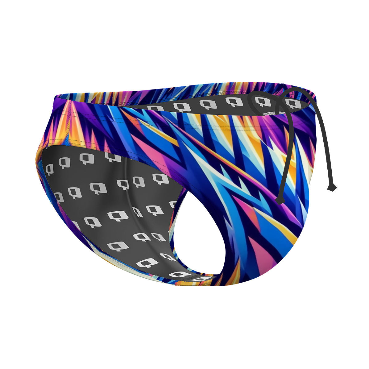 spikes-orange - Waterpolo Brief Swimsuit