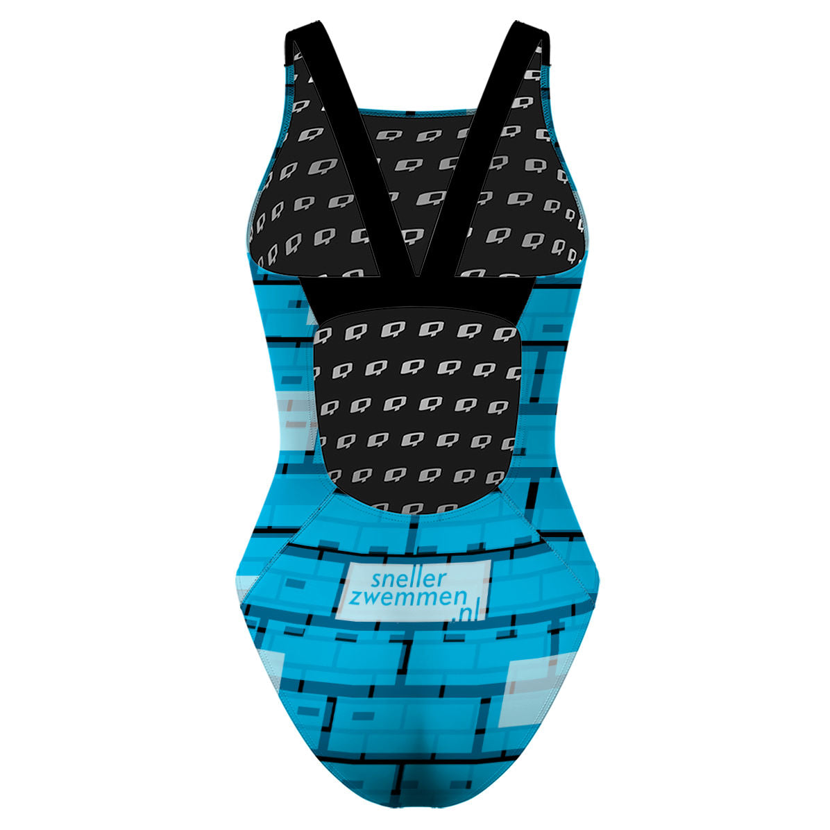 classic strap swimsuit zwembadbodemblauw - Classic Strap Swimsuit