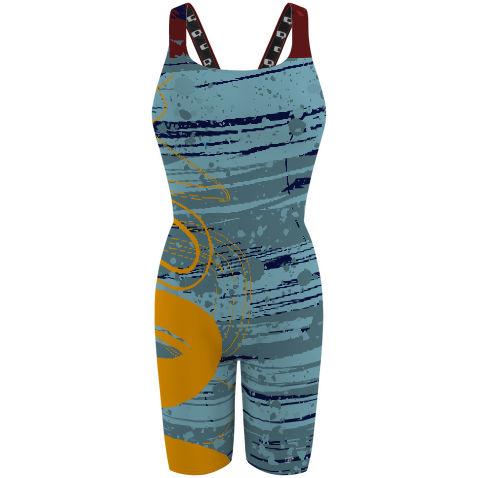 Colorful - Classic Strap Long Knee Women Jammer