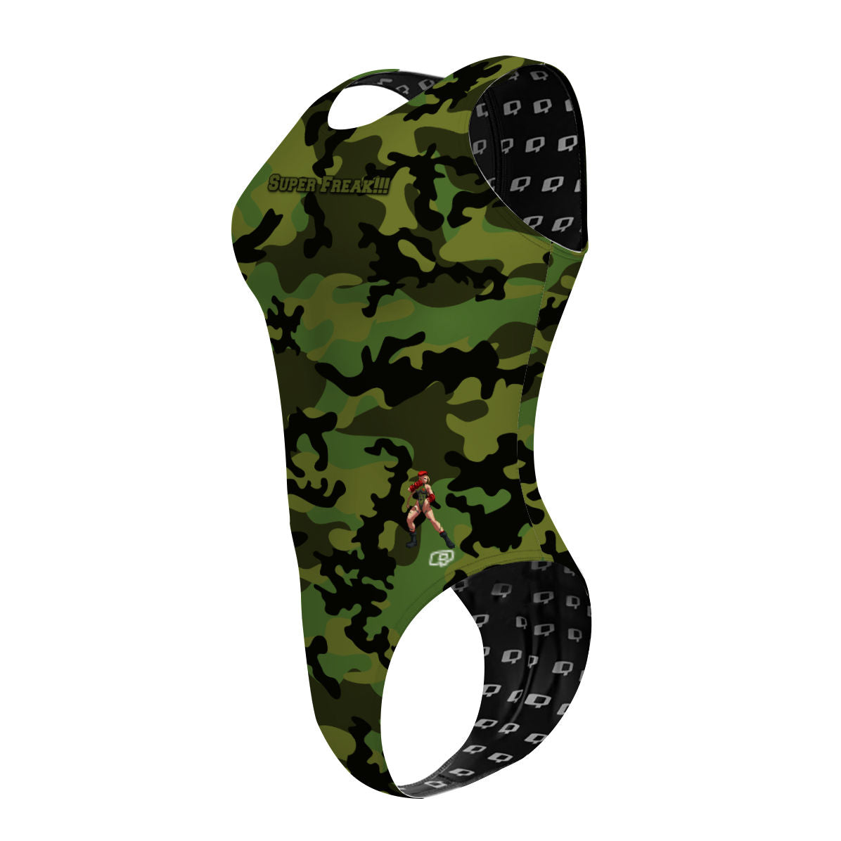 Cammy Camo - Women's Waterpolo Swimsuit Cheeky Cut