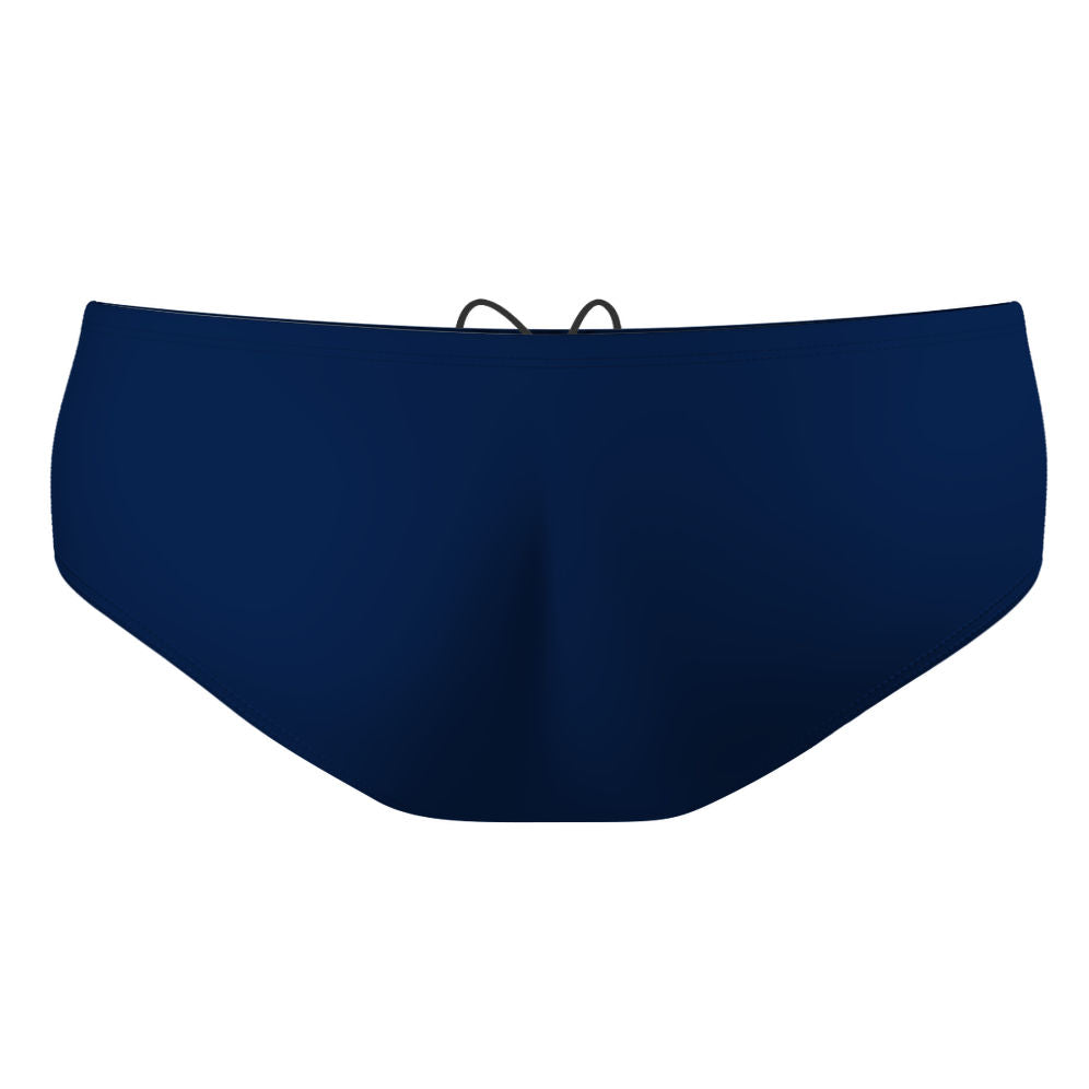 RMSC Mens Navy - Solid Classic Brief Swimsuit - PERSONALIZED