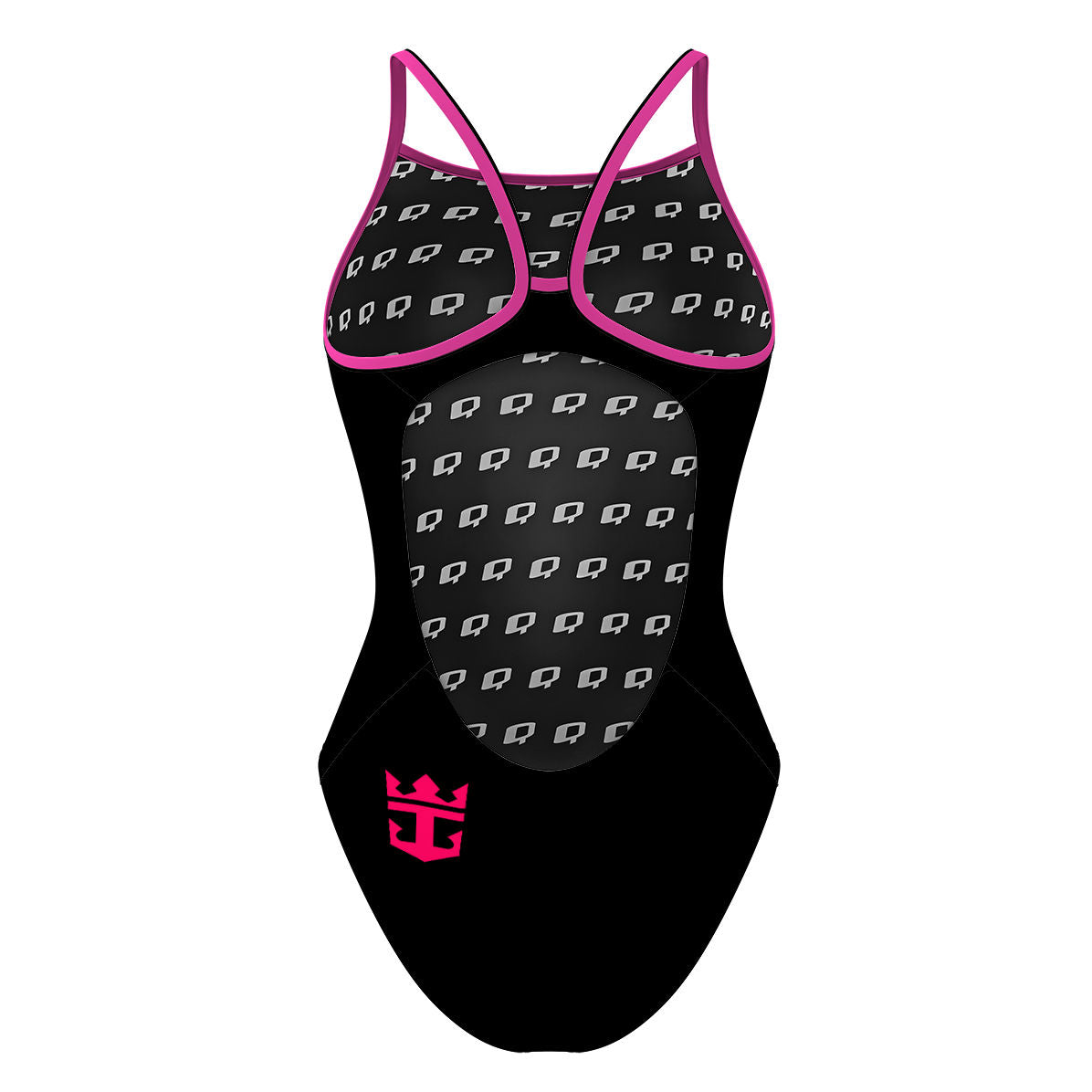 Rccl Black Comp suit. - Skinny Strap Swimsuit
