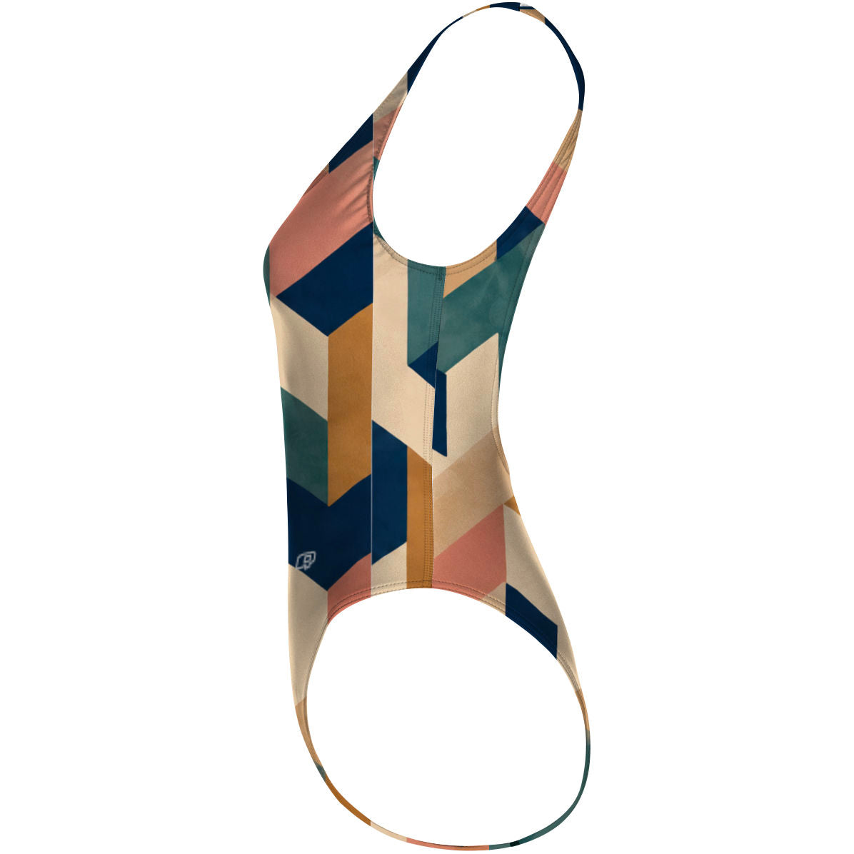 Blocks - High Hip One Piece Swimsuit