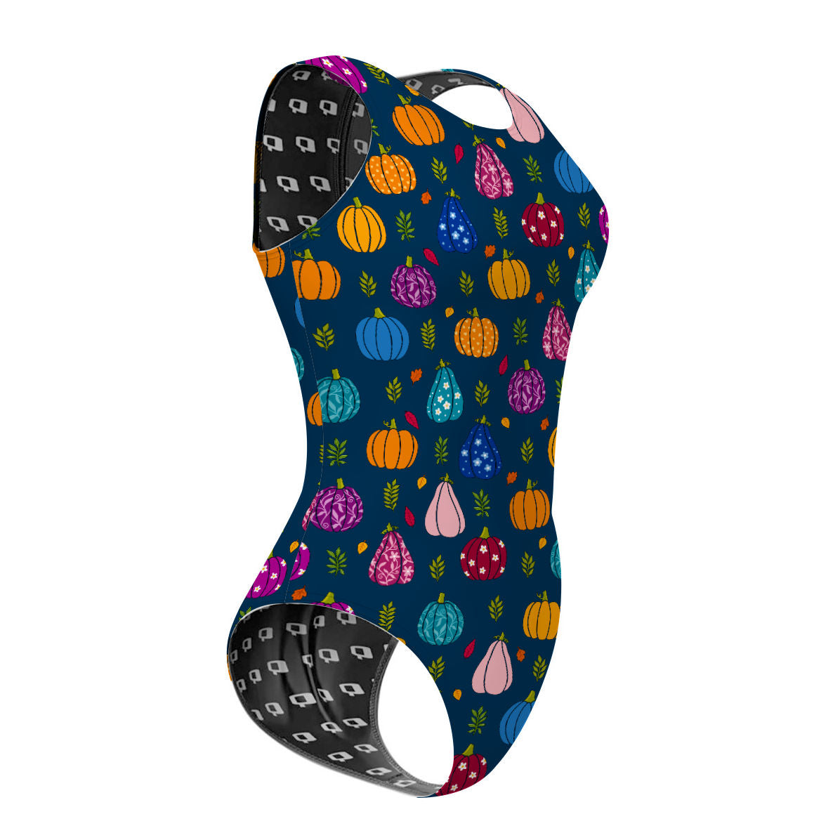 Groovy Gourds - Women's Waterpolo Swimsuit Classic Cut