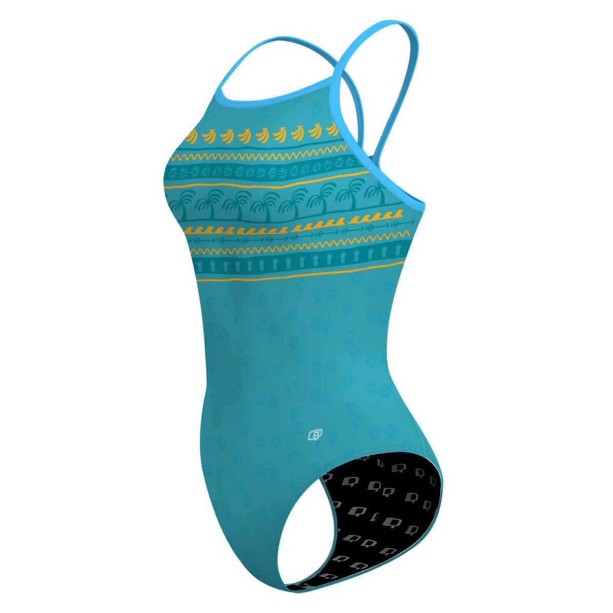 Banana palm - Skinny Strap Swimsuit