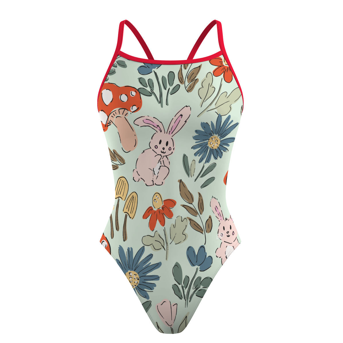 Bunny Hop - Sunback Tank Swimsuit