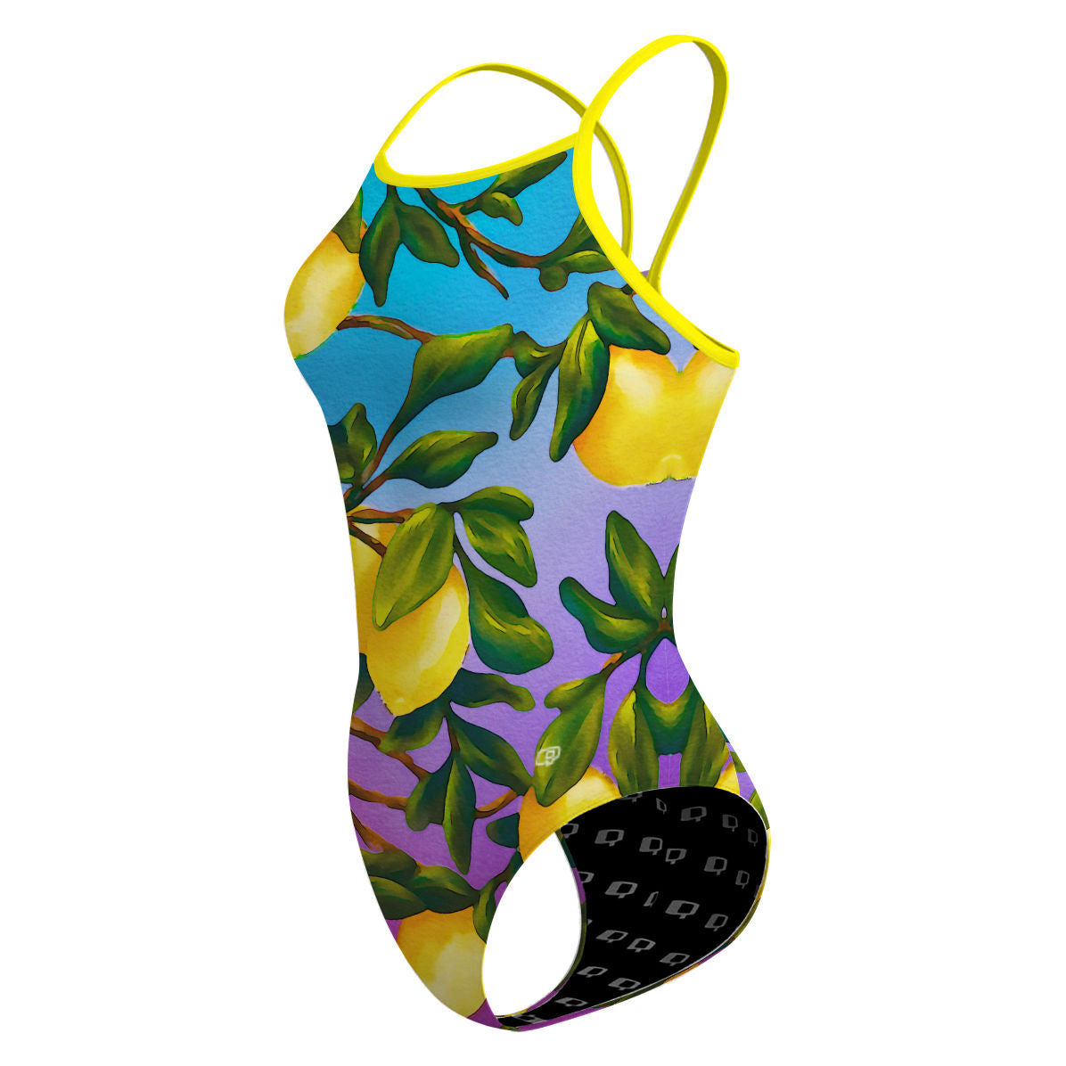 Lemon Squeeze - Skinny Strap Swimsuit