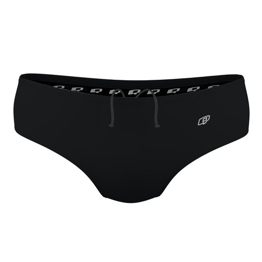 Solid Black - Classic Brief Swimsuit