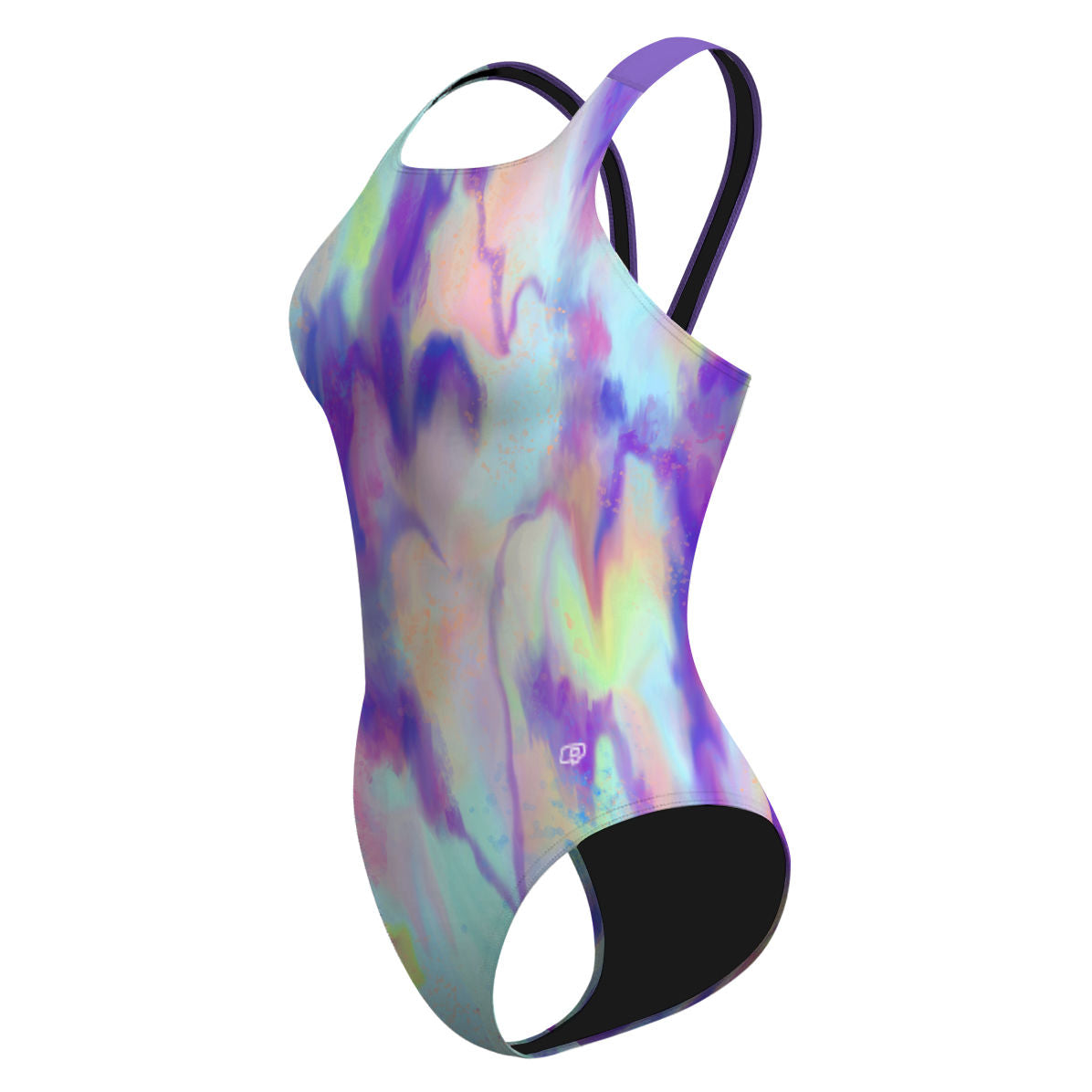 Bleeding Checks Classic Strap Swimsuit, view 4