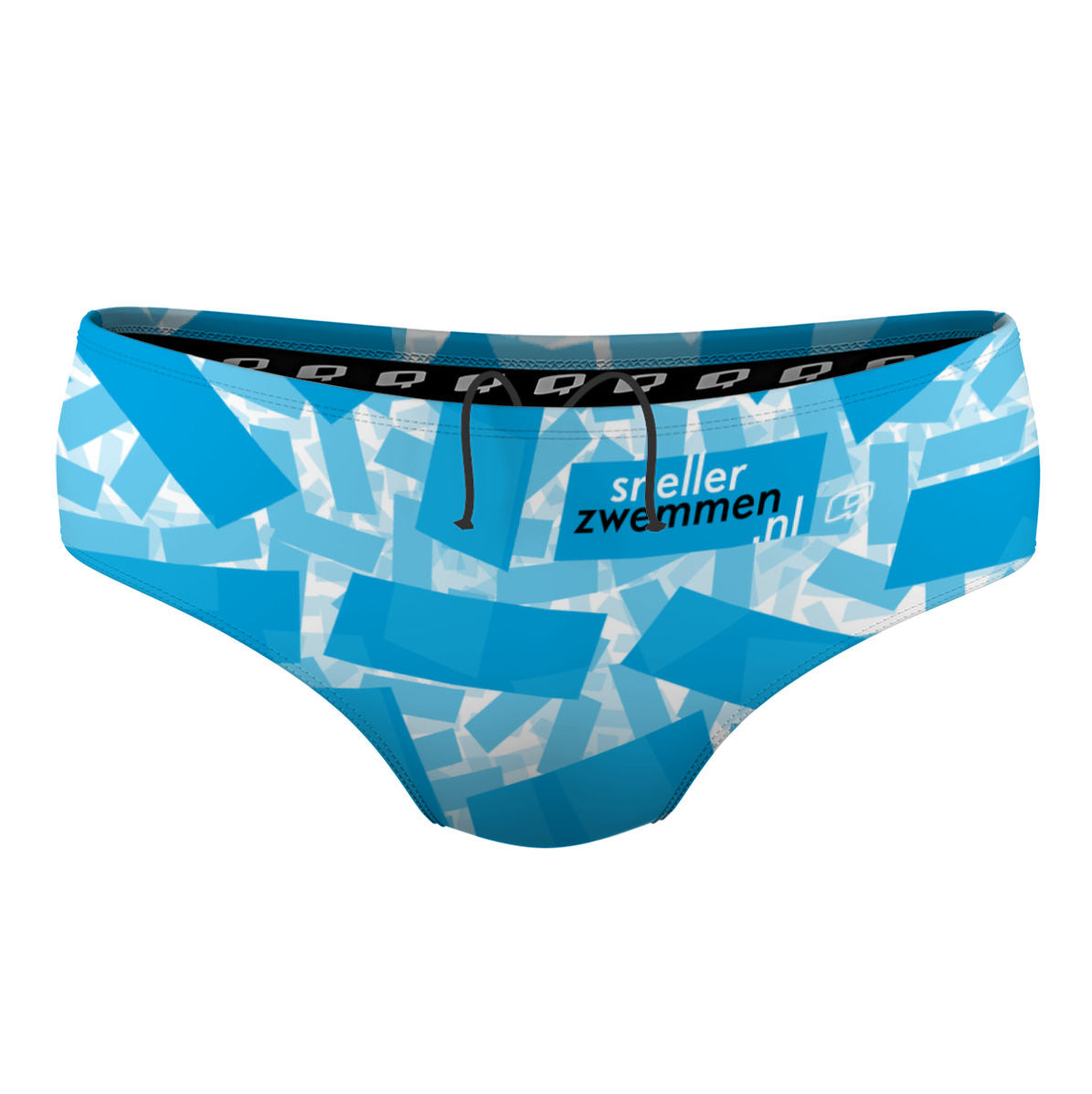 brief blauw scattered voorkant - Classic Brief Swimsuit