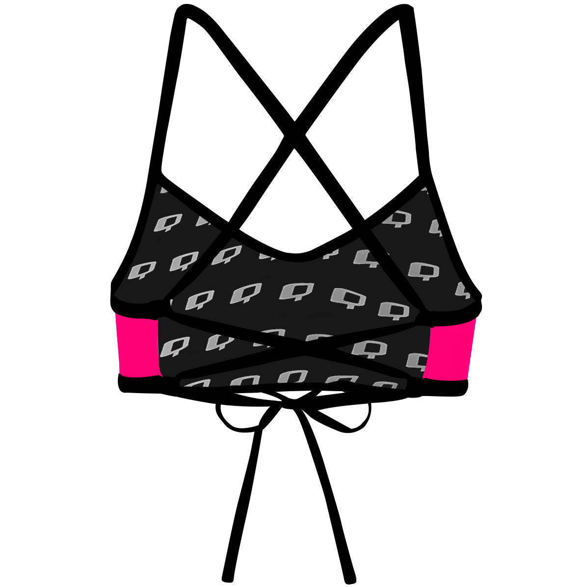 RCCL hot pink - Ciara Tieback Bikini Top