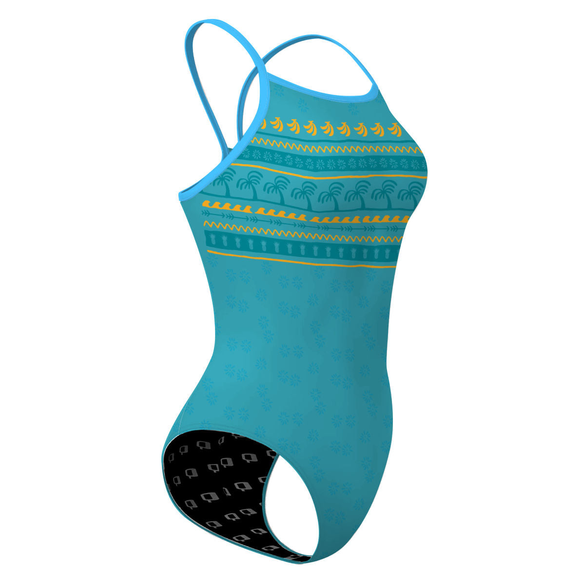 Banana palm - Skinny Strap Swimsuit