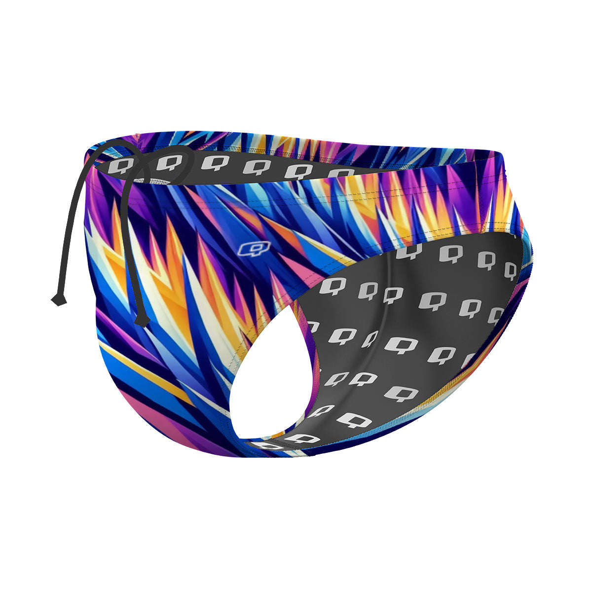 spikes-orange - Waterpolo Brief Swimsuit