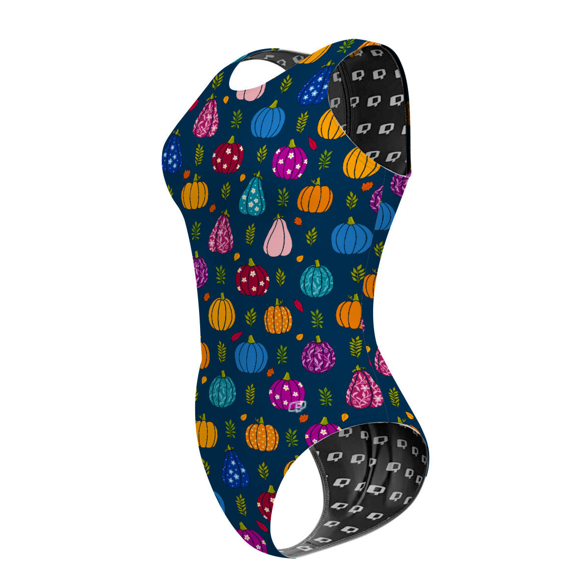 Groovy Gourds - Women's Waterpolo Swimsuit Classic Cut