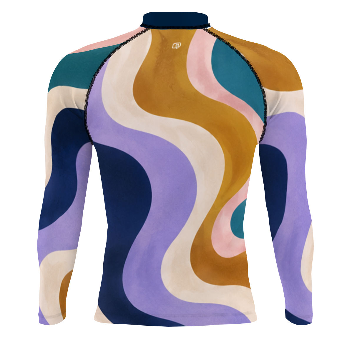 Retro Wave - Men's Surf UPF50+ Long Sleeve Rash Guard