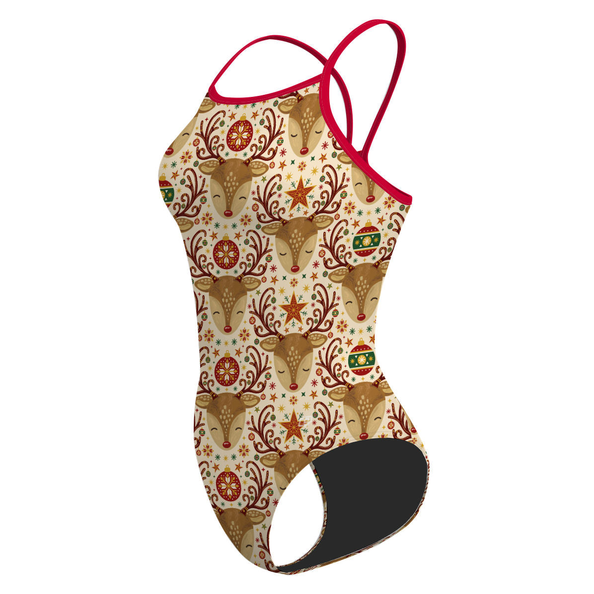 Reindeer Magic - Skinny Strap Swimsuit