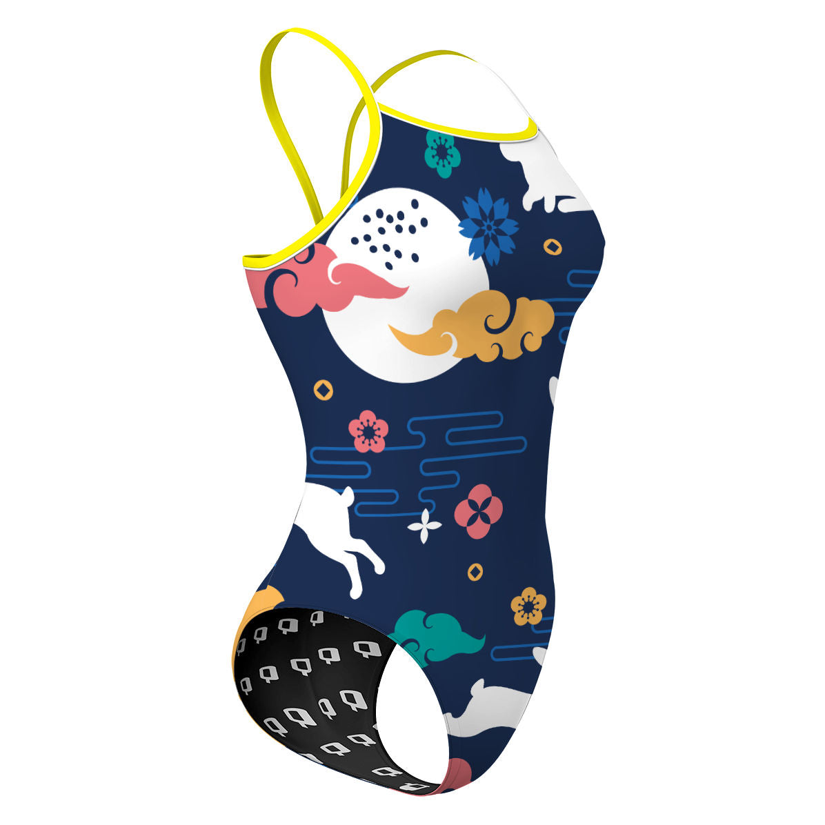 Moonlight Bunnies - Sunback Tank Swimsuit