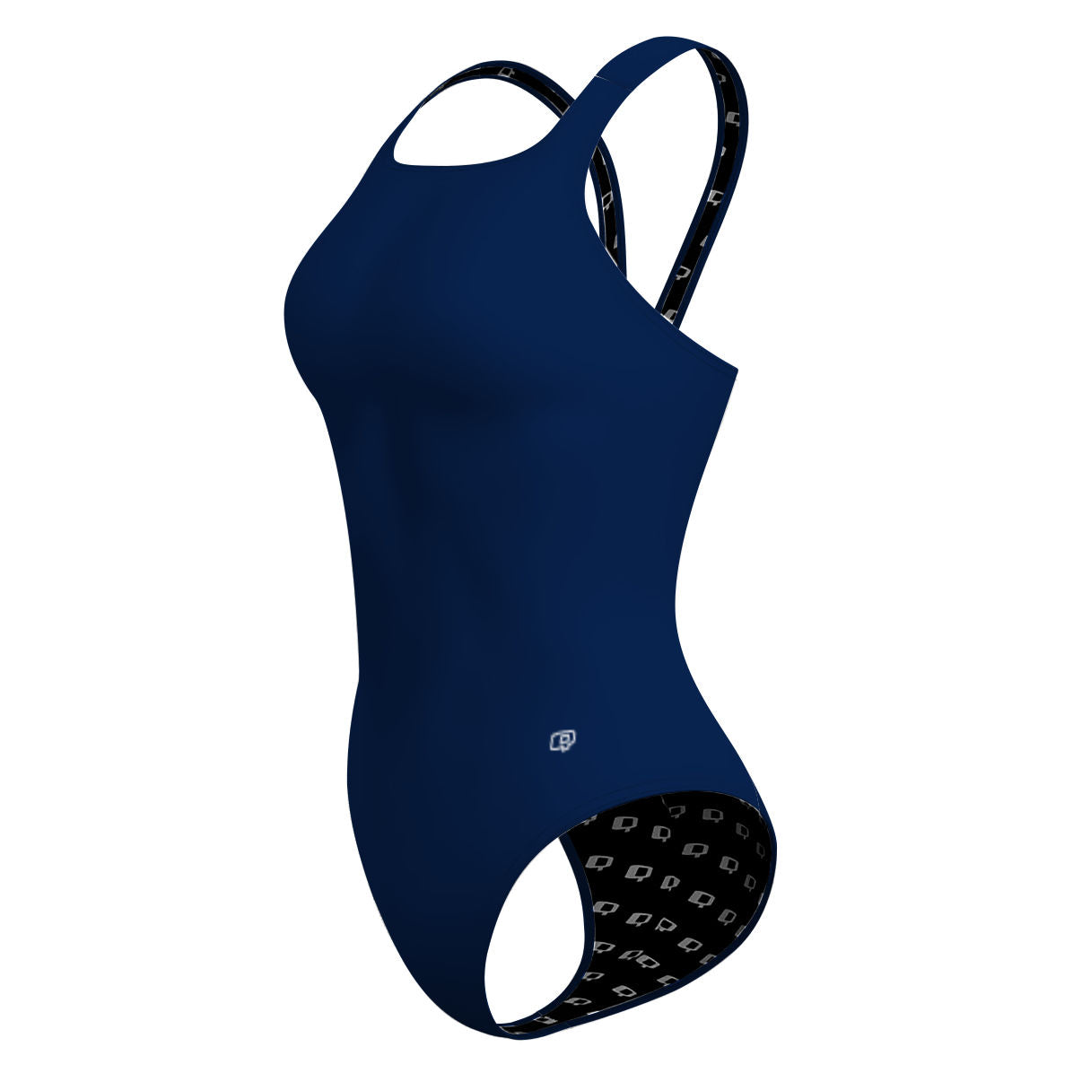 Solid Navy - Classic Strap Swimsuit