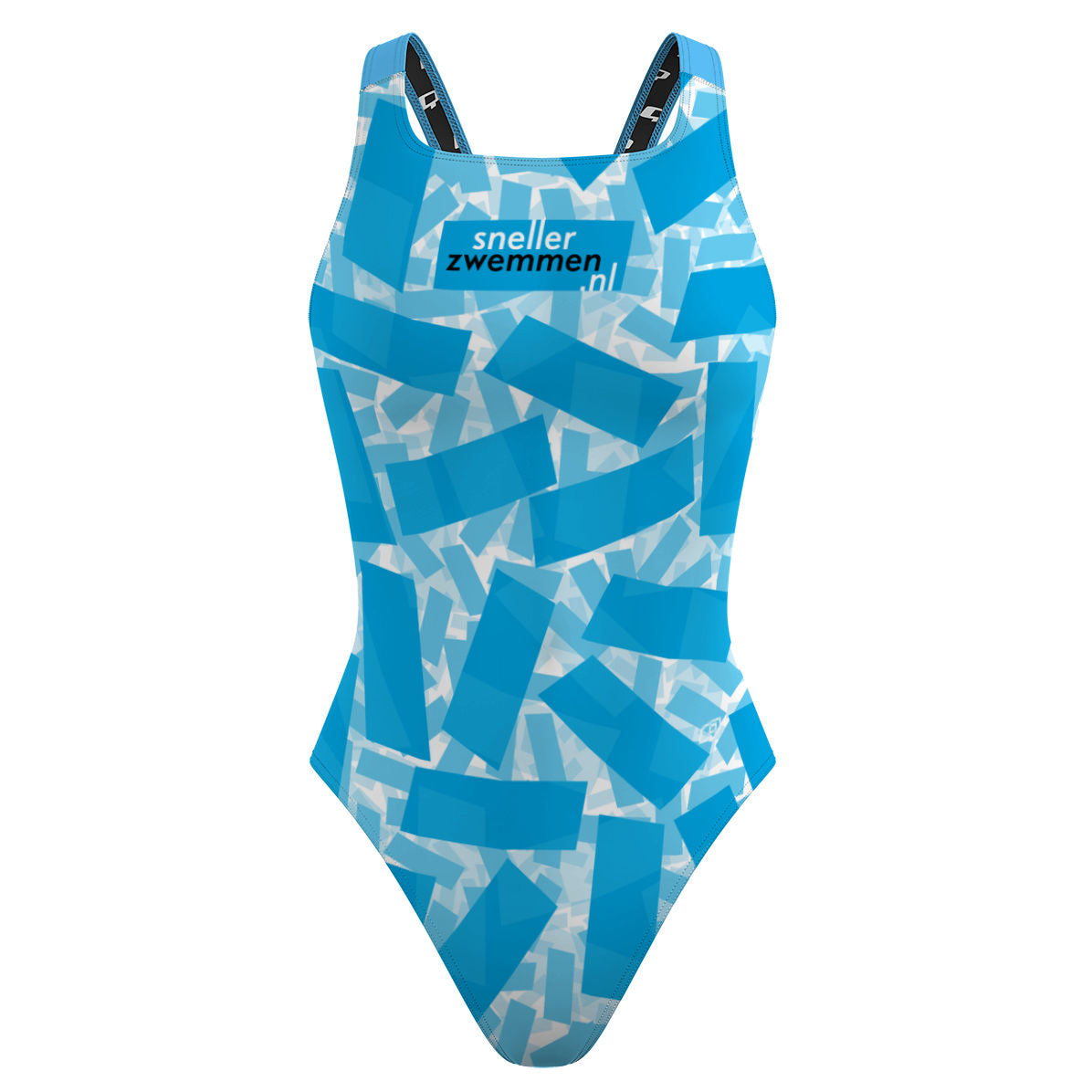 scattered blue voorkant - Classic Strap Swimsuit