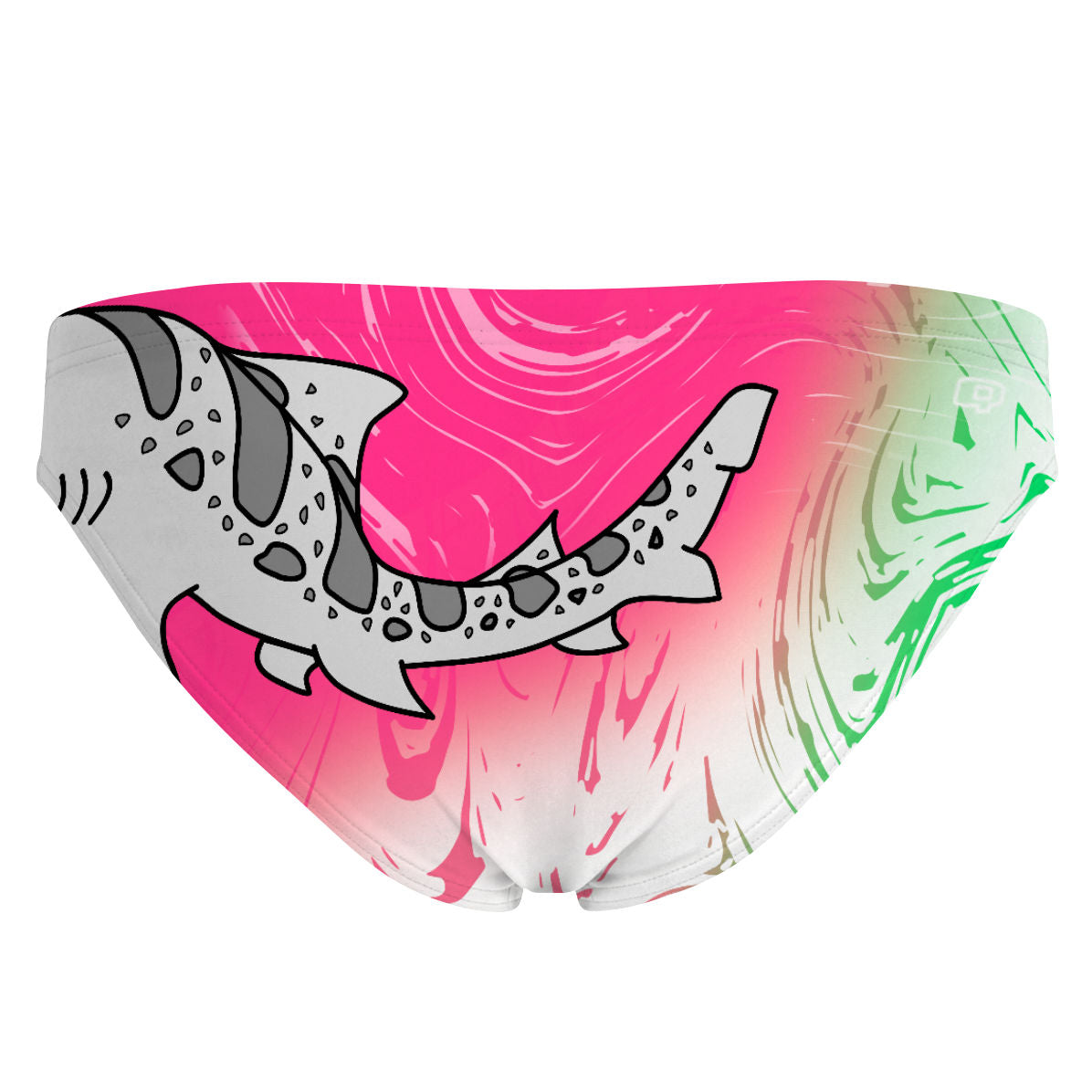 Pink Sharkie v3 Band - Bandeau Bikini Bottom