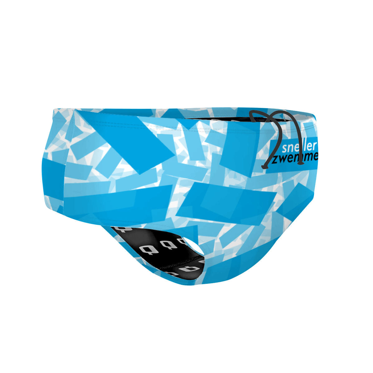 brief blauw scattered voorkant - Classic Brief Swimsuit