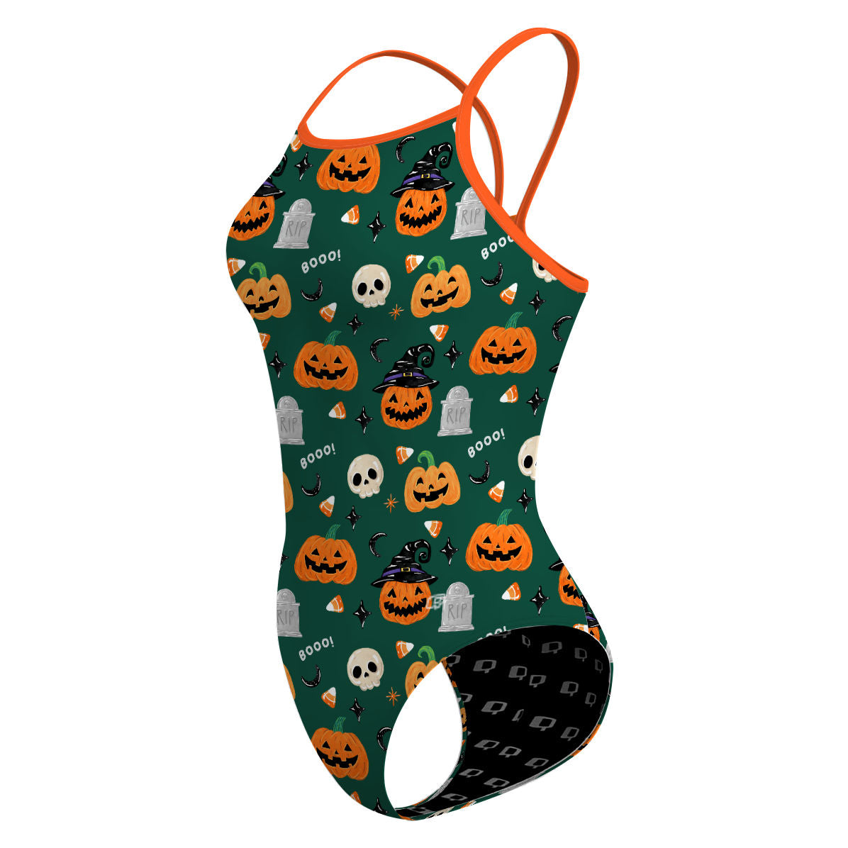 Pumpkin garden - Skinny Strap Swimsuit