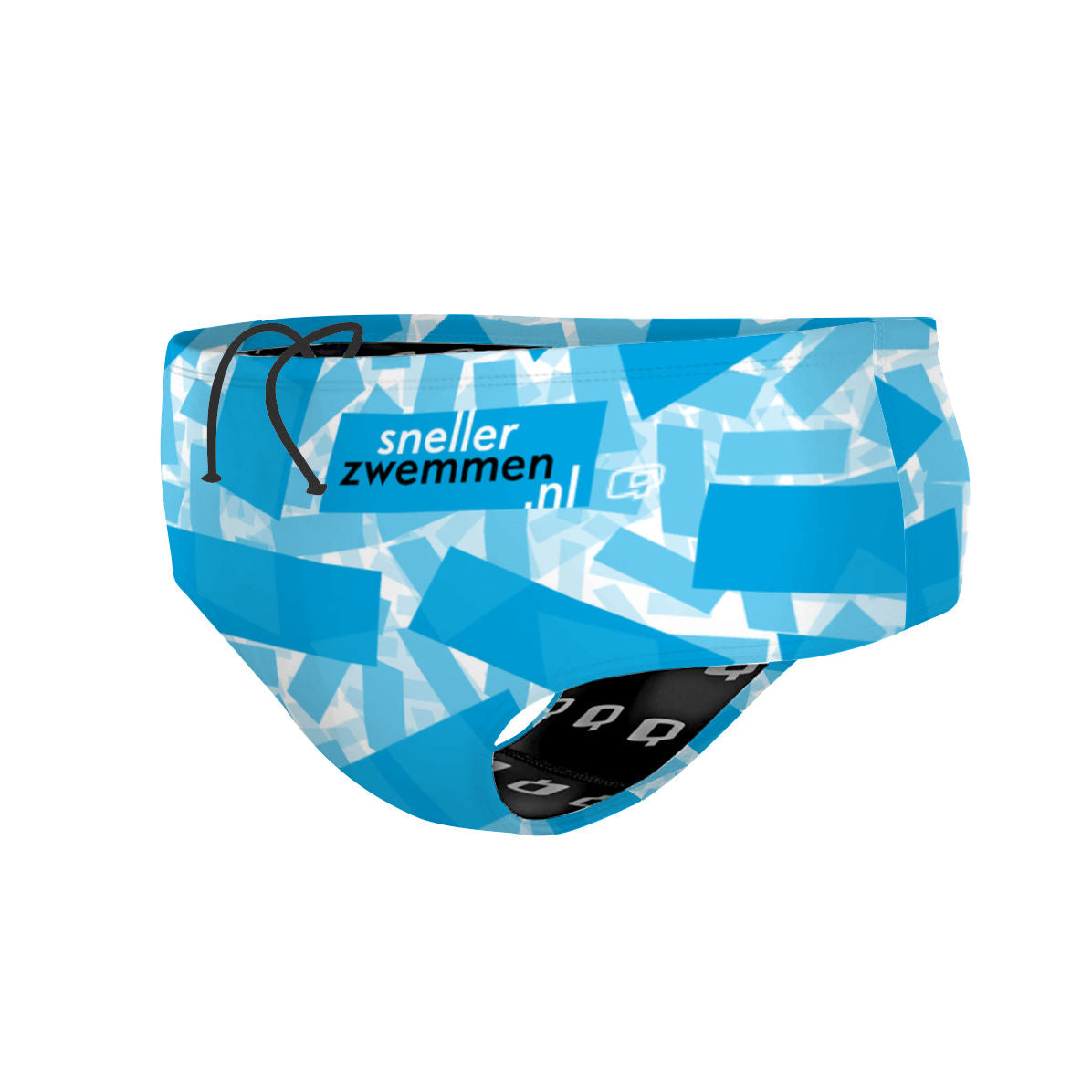 brief blauw scattered voorkant - Classic Brief Swimsuit