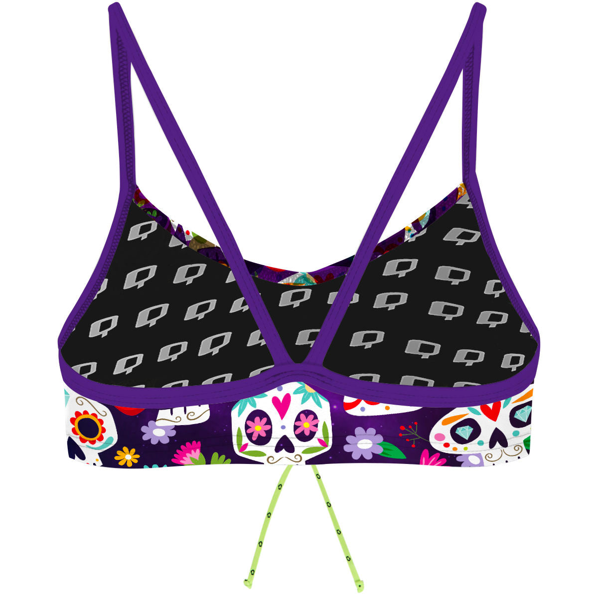 Calaveritas - Bandeau Bikini Top