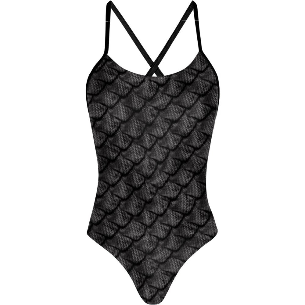 Dragon Scale - Tieback One Piece Swimsuit