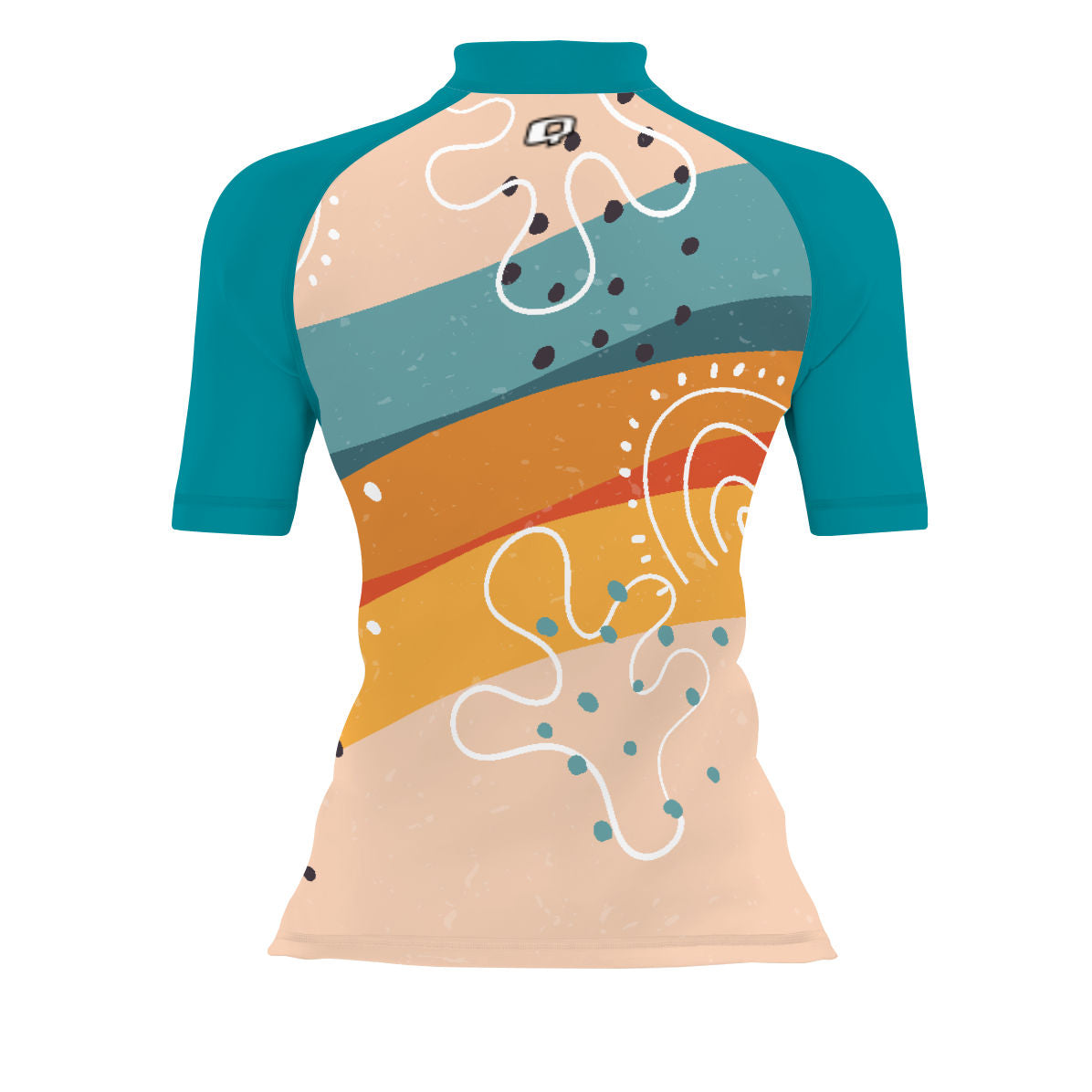 Sunset Strips V1 - Women's Surf UPF50+ Short Sleeve Rash Guard