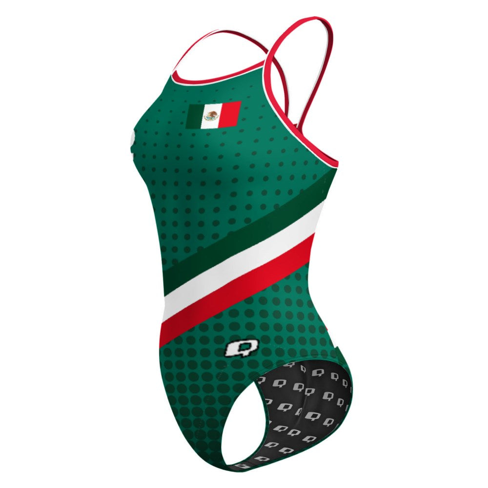GO MEXICO Skinny Strap Swimsuit
